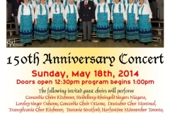 2014 150th Anniv Concert May 17-19
